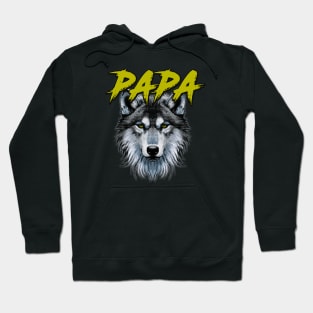 Papa Wolf Hunting Dad Hoodie